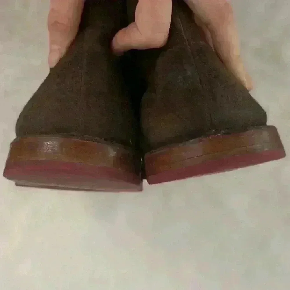 Cole Haan Paul Chukka Boots Shoes‎ Mens Size 13 Brown Distressed Suede Lace Up